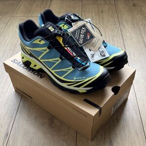 Salomon XT-6 Gore-Tex Niagara Sunny Lime Waterproof Trail Sneakers Men’s 10.5